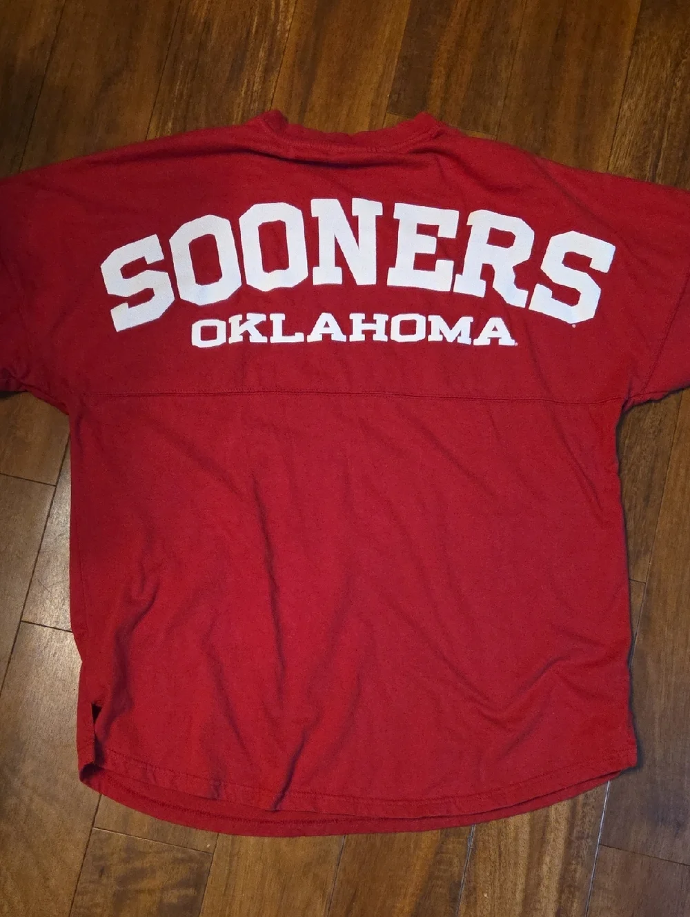 Oklahoma Sooners Spirit Jersey Size Large Sooner Spell Out On Back - Picture 6 of 6
